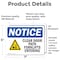 Signmission Clear Door Path Forklifts Entering Sign With Symbol, 7 in W x Rectangle, Vinyl Decal OS-2PACK-NS-D-57-L-10660 - alternate 2